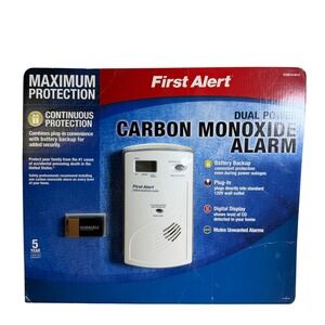 First Alert Dual Power‎ Carbon Monoxide Alarm CO614CP1 Digital Display 614614